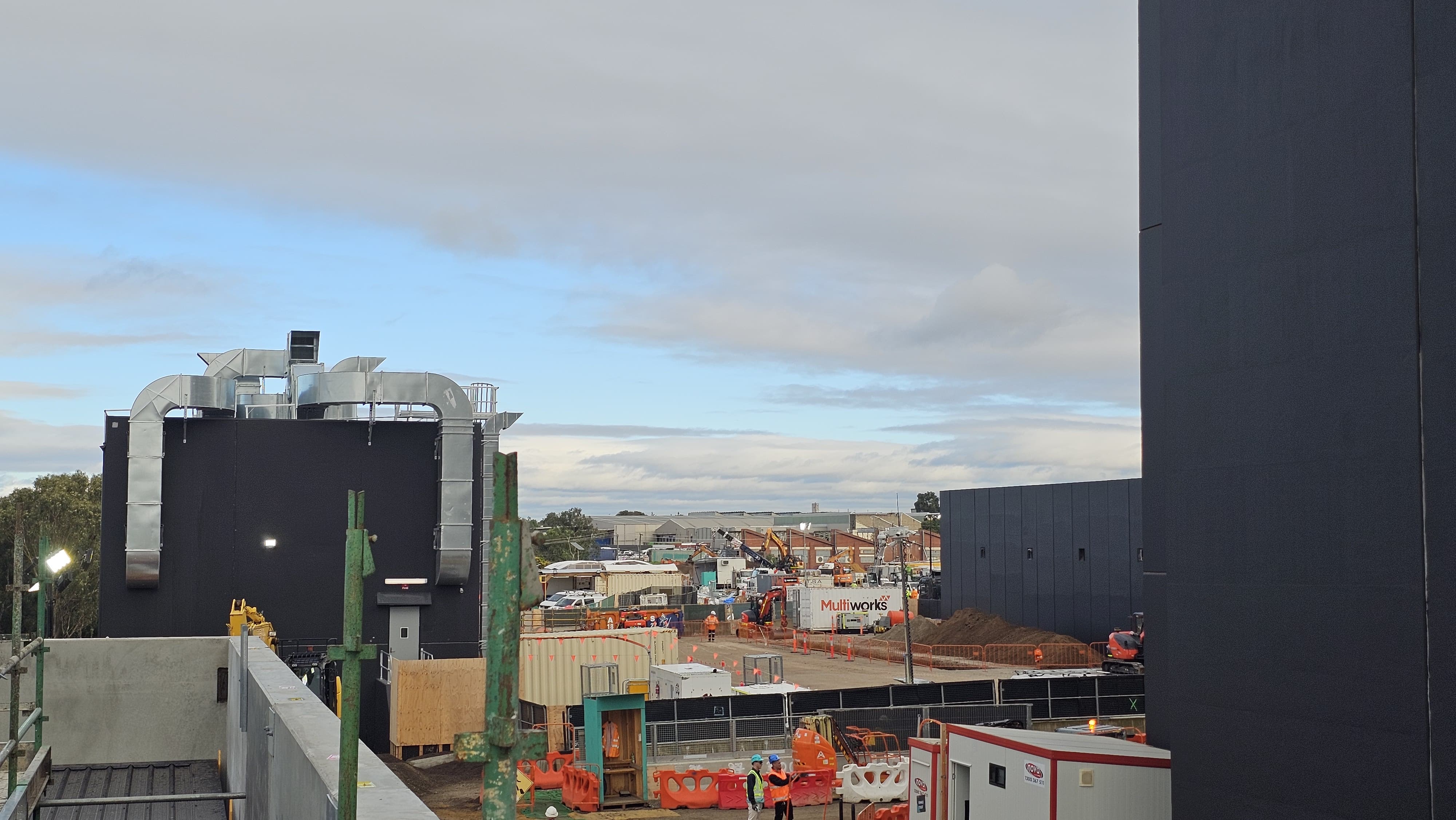 Commercial construction and engineering site