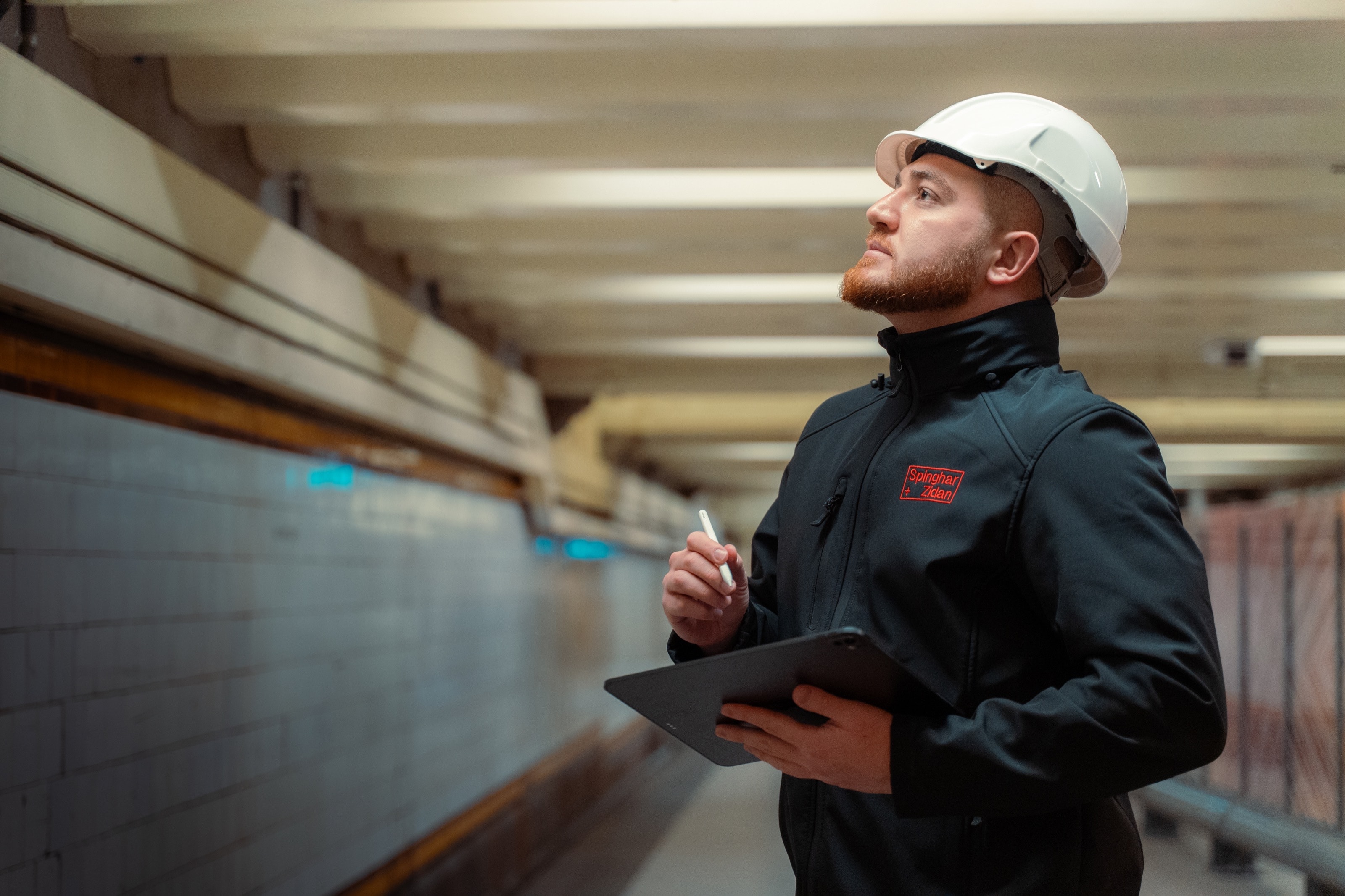 Underground structural inspection with tablet documentation